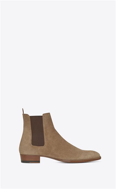 ysl chelsea boots on foot|wyatt 30 leather chelsea boots.